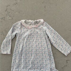 The Proper Peony Lounge Dress with Pink and Blue Pattern